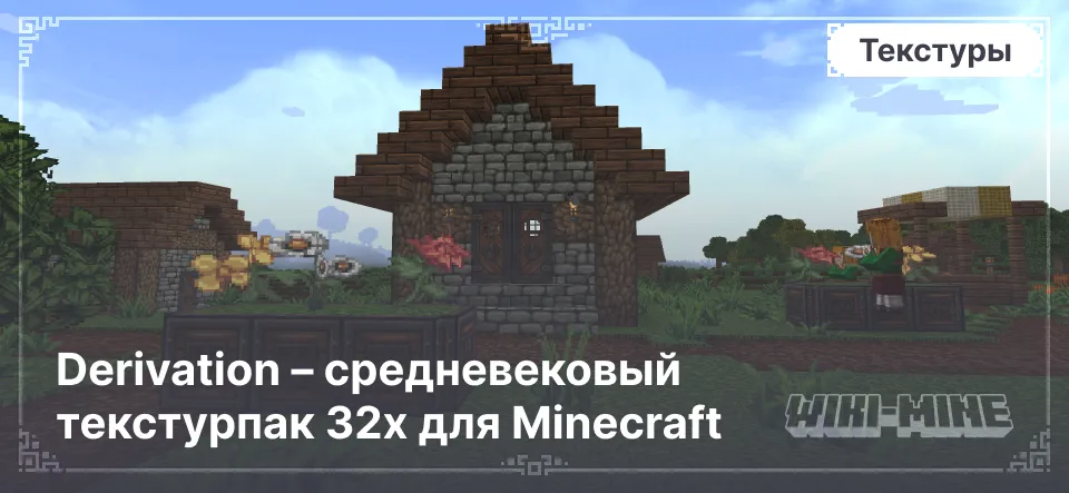 Derivation – средневековый текстурпак 32x для Minecraft